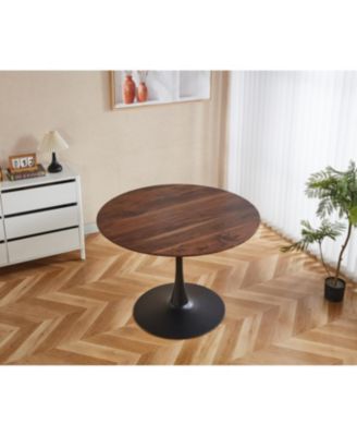 42.1" Wood Top Tulip Dining Table (Seats 4-6