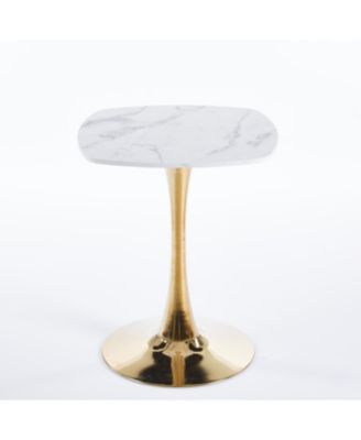  Square Tulip Dining Table (White & Gold)