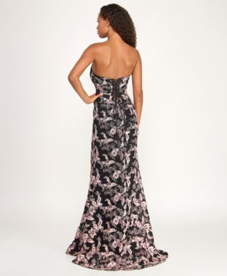 Juniors' Strapless Corset Gown