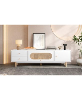 Streamdale 70" TV Stand for TVs up to 80", Minimalist Console Table with Drawers