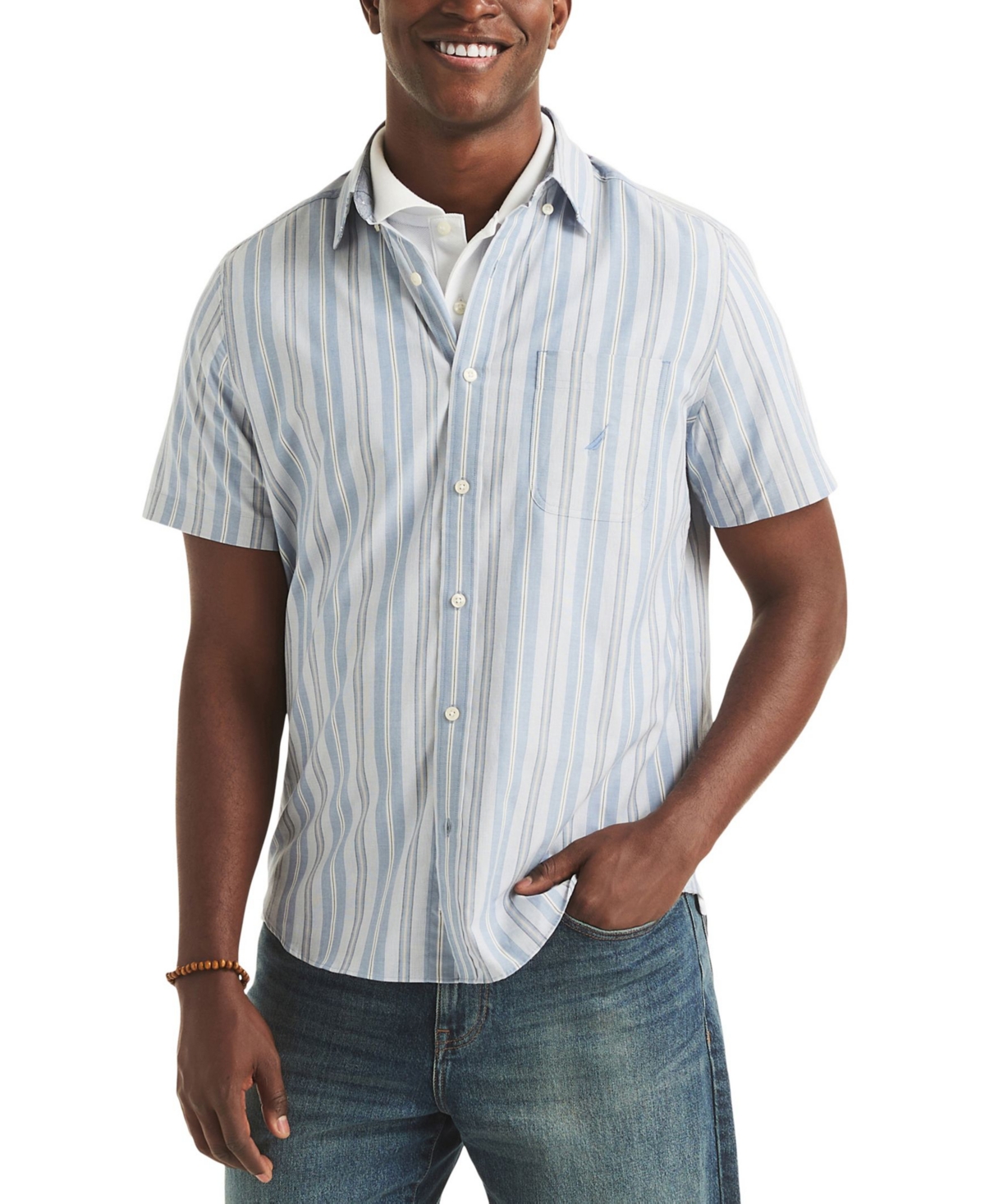 Nautica Men's Striped Classic-Fit Shirt