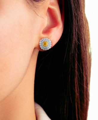 Diamond (1.110 ct. t.w.) Earrings in Two-Tone 14k Gold