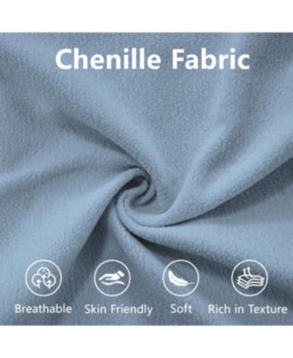 Cloud Couch 2 Seater Chenille Sofa with Pillows, Blue