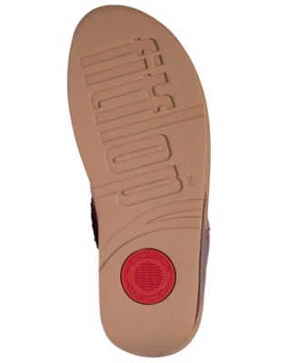 Women's Crystal Mix-Metal Metallic Slip-On Toe-Post Sandals