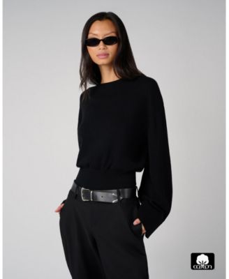 Women's Bubble Crewneck Sweater.