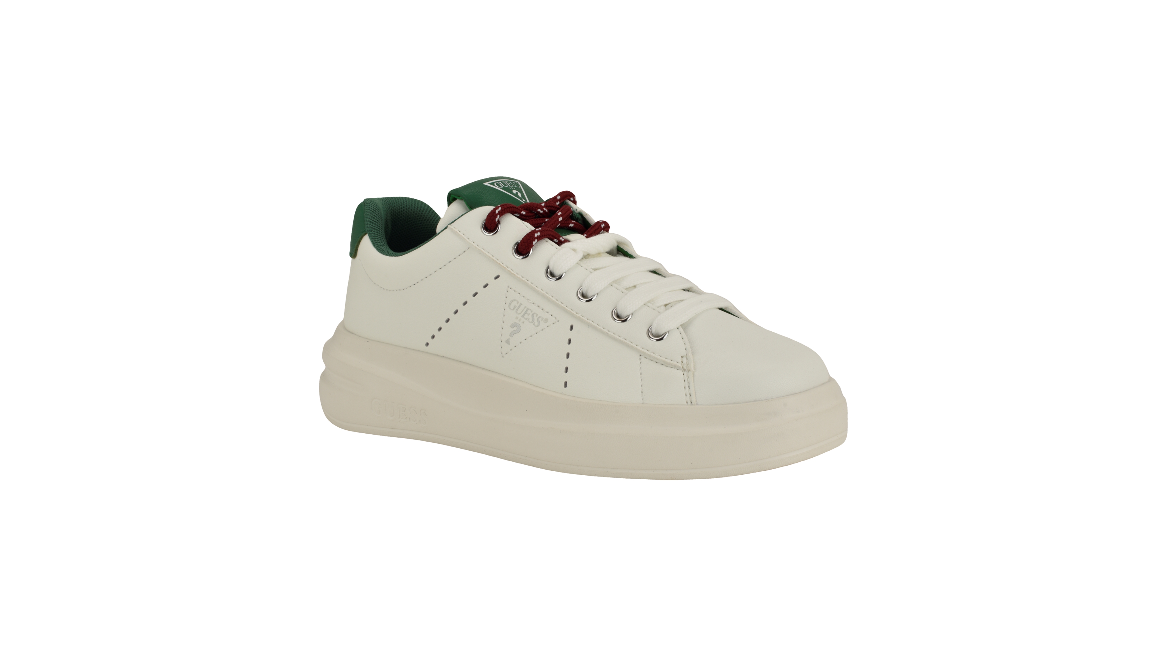 Guess Women's Eliva Two Toned Laces Platform Sneaker