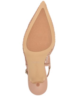 Women's Pandy Mesh Pointed Toe Slingback Stiletto Pumps