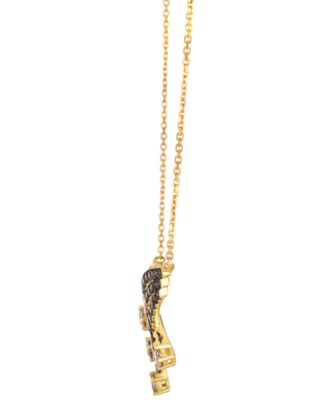 Chocolate Ombre Diamond Adjustable Necklace (1.28 ct. t.w.) in 14k Honey Gold