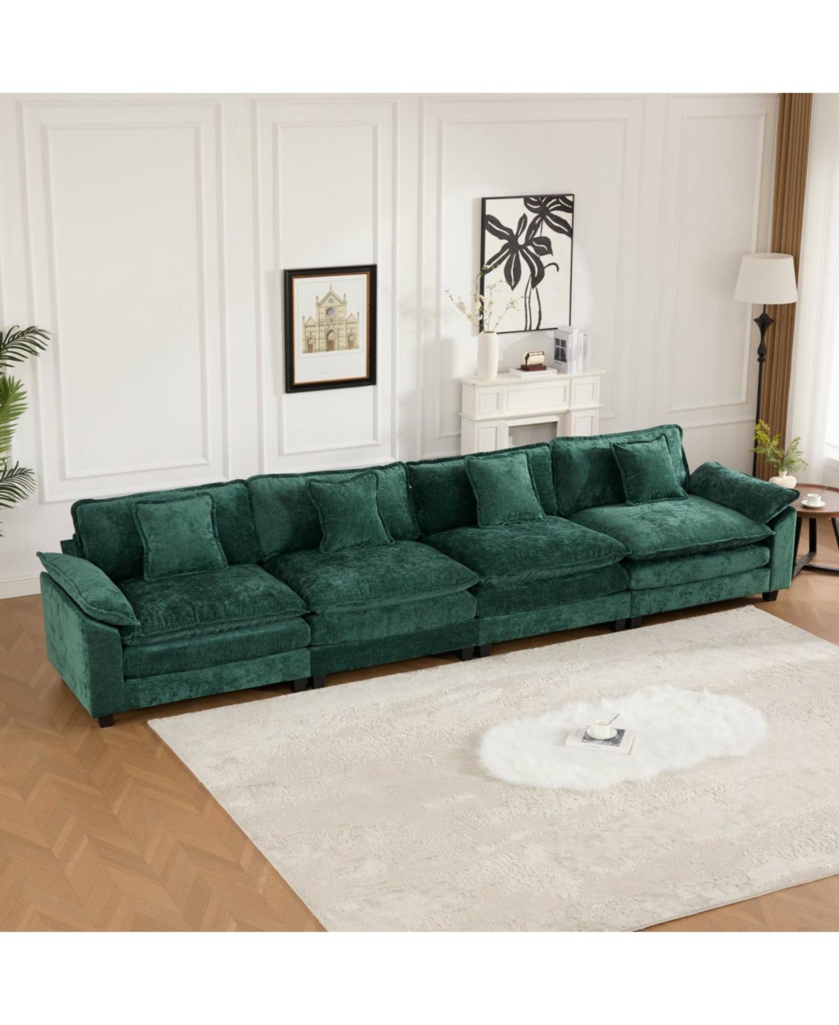 Streamdale Furniture Streamdale Cloud Couch: Flexible, Modular Chenille Sofa for Ultimate Comfort
