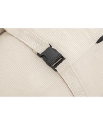 Streamdale Adjustable Corduroy Floor Sofa with Straps for Versatile Configurations