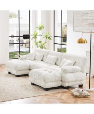 Luxury Modular Sectional Sofa Couch - Oversized U Shaped Cloud Couch