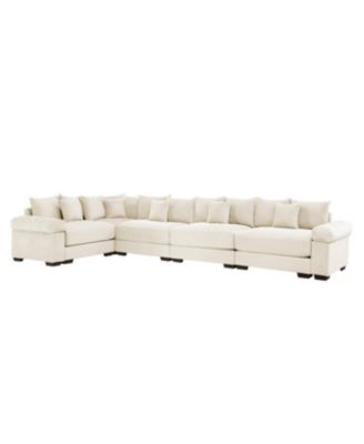 Streamdale Oversized Cloud Modular Sectional Couch, Convertible, Deep Seat, Cream