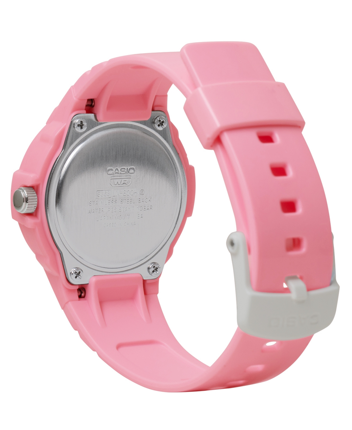Casio Women's Japanese Quartz Pink Resin Watch, 34.7mm In Pink