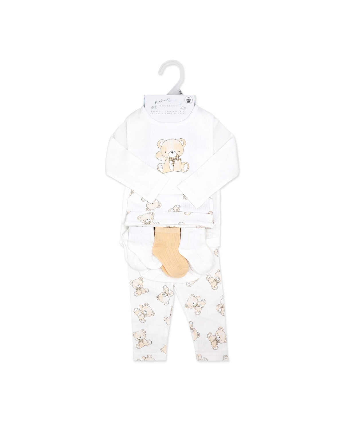 Rock-a-Bye Baby Boutique Boys' or Girls' Soft Bears Layette, 10-Piece Set