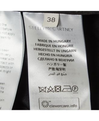 Women's Black Silk Blend Crepe Ruffled V Neck Top