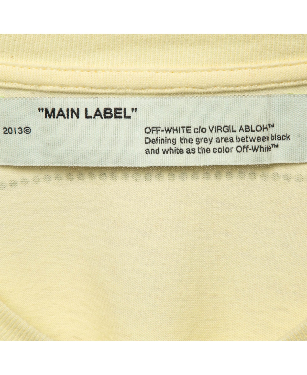 Pre-Owned Off-White Women's Yellow Cotton Crystal Logo Embellished T-Shirt