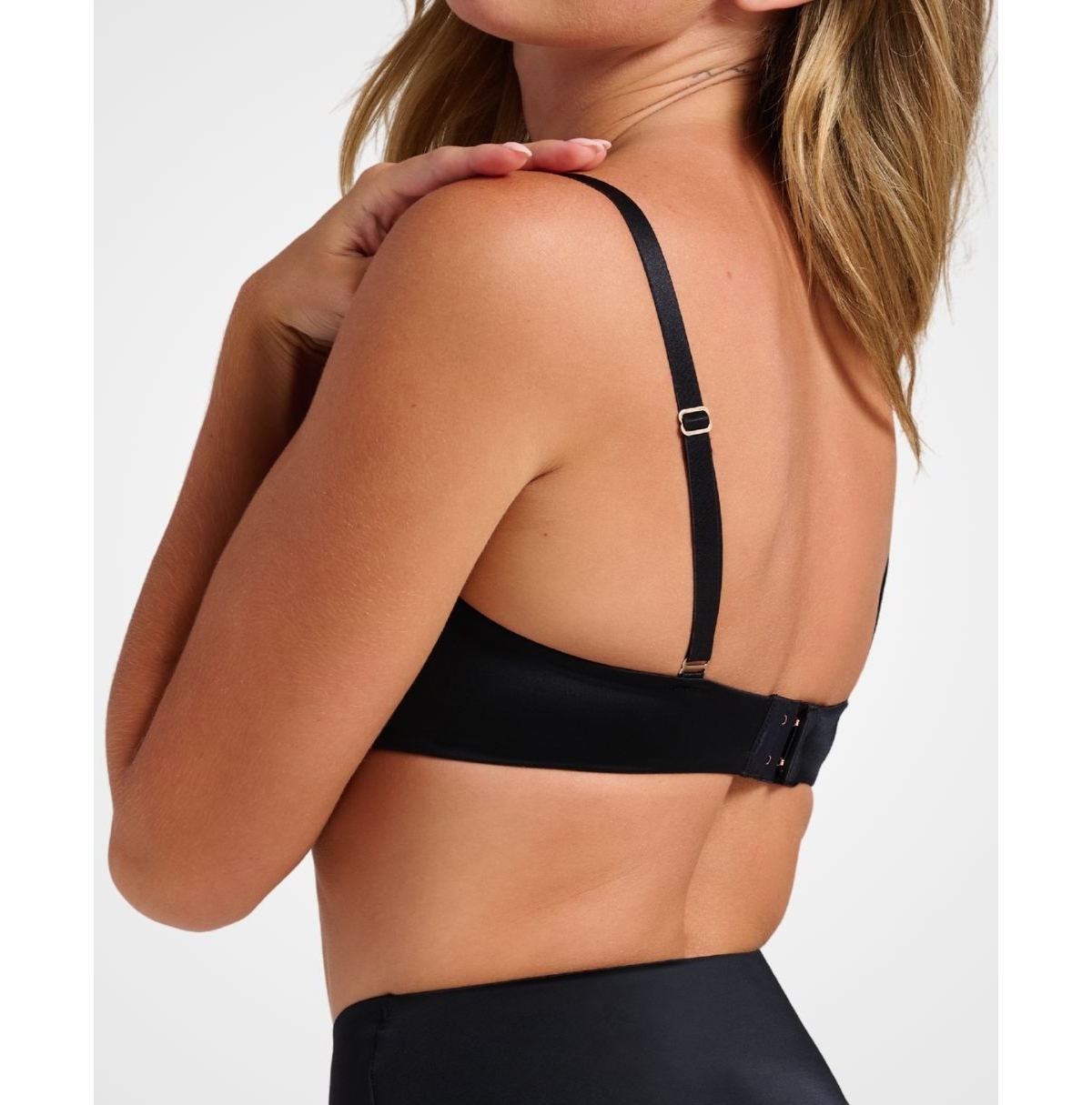 Siella Women's Wireless Support Smooth Satin Luxe Lift Padded Bra