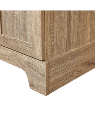 71.2"H Storage Cabinet with 2 Doors and Adjustable Shelf, MDF, for Bathroom or Office Use