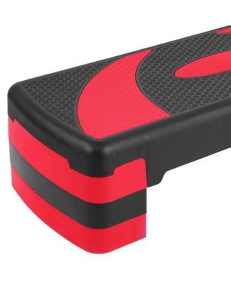 Adjustable Workout Aerobic Step Platform Trainer w/Raisers
