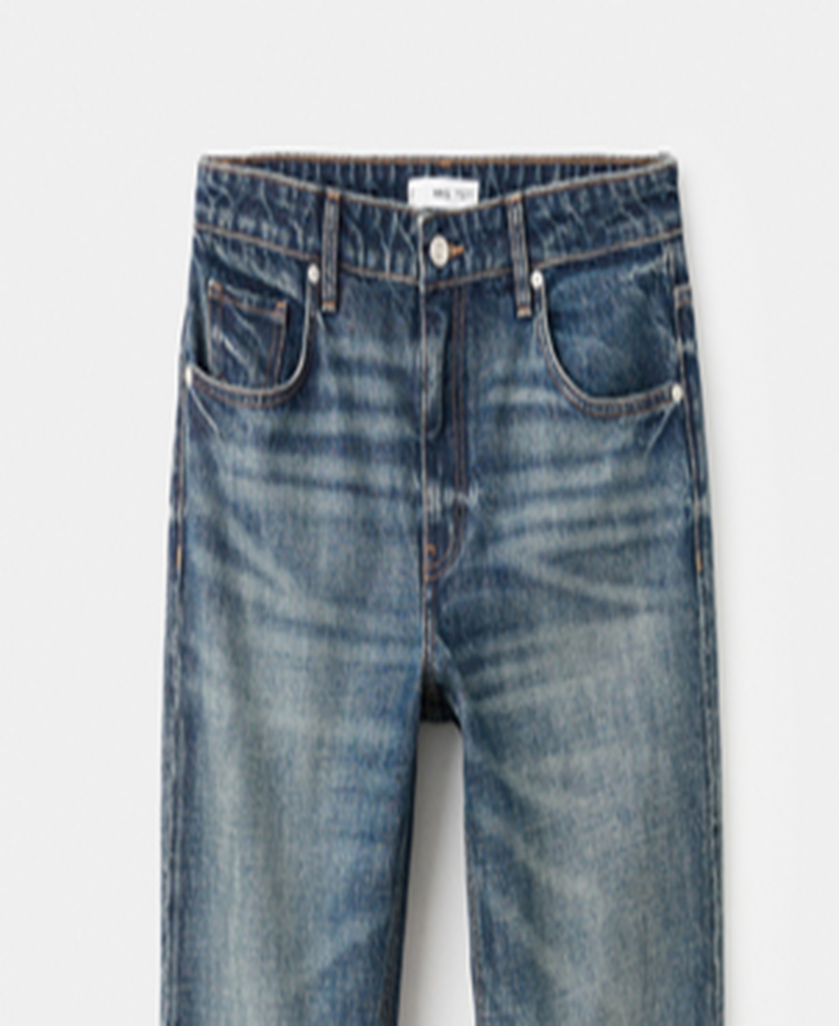 Mango Women's Mid-rise Flared Jeans In Blue