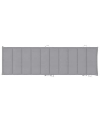 Sunlounger Wooden Solid Acacia wood Standard Foldable