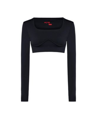 Women's Free Heaven Long-Sleeve Crop Top