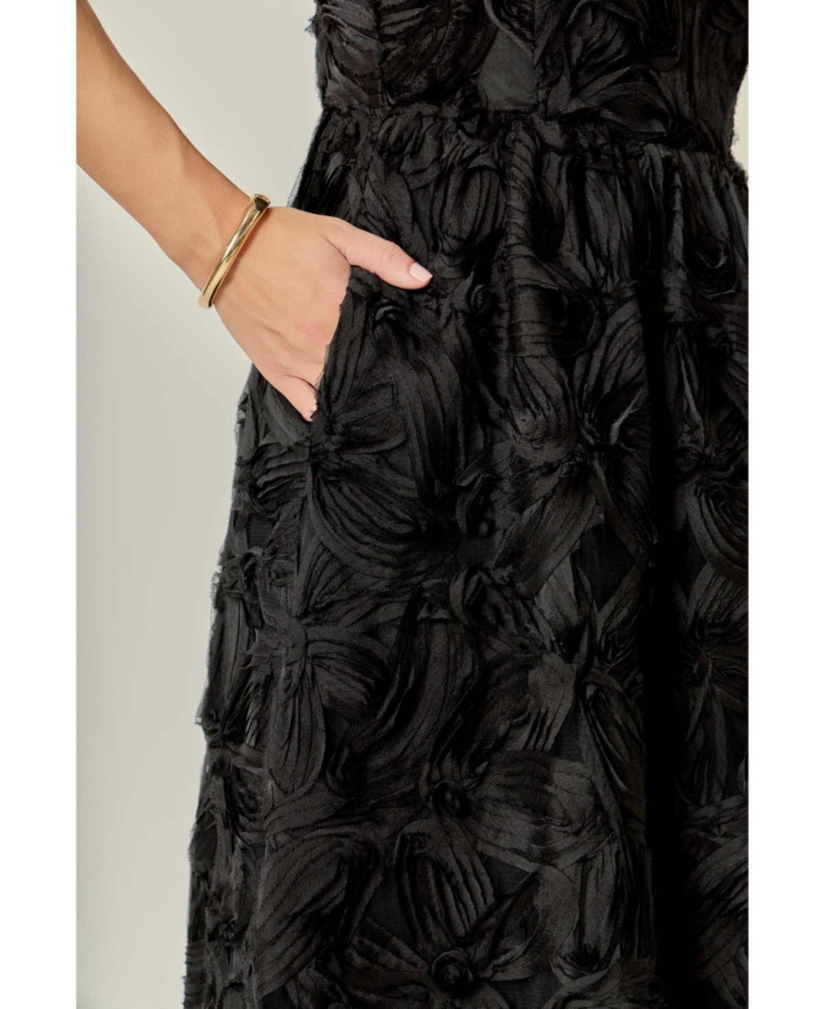 English Factory Women's Flower Embellished Midi Dress.