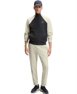 Men's Cotton-Blend Contrast Piping Sweatshirt