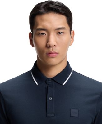 Men's Stretch-Cotton Piqu&eacute; Slim-Fit Polo Shirt