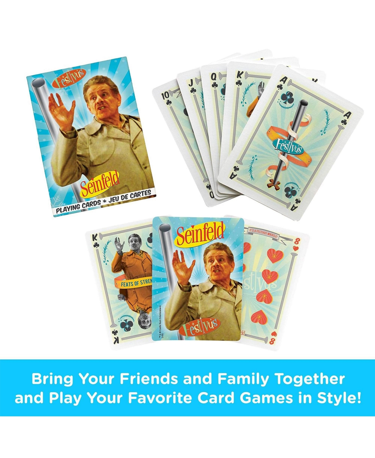 Nmr Distribution Seinfeld Festivus Playing Cards | 52 Card Deck + 2 Jokers
