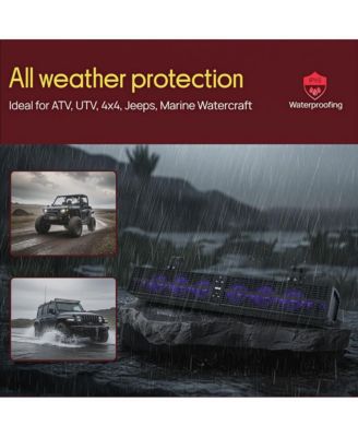 32'' Powered ATV/UTV Soundbar System with Bluetooth & LED Lights (PWPSB3203) - Black