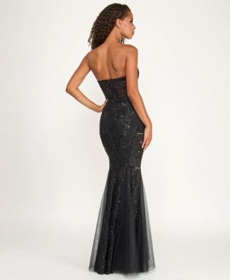 Juniors' Sweetheart Mermaid Gown