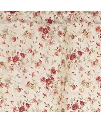 100% Cotton High Quality Flor Tailored Window Valance with 1.5" Rod Pocket 50" W X 12" L Natural