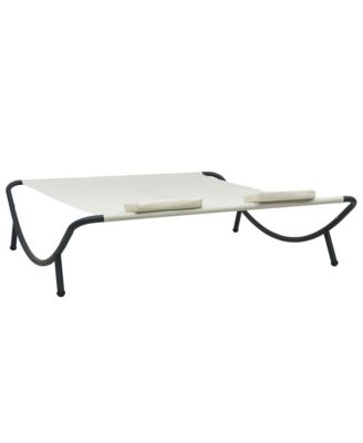 Sun Lounger Oxford Fabric, Polyester, Steel Large