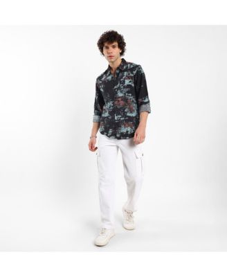 Men's Contrast Dab Shirt