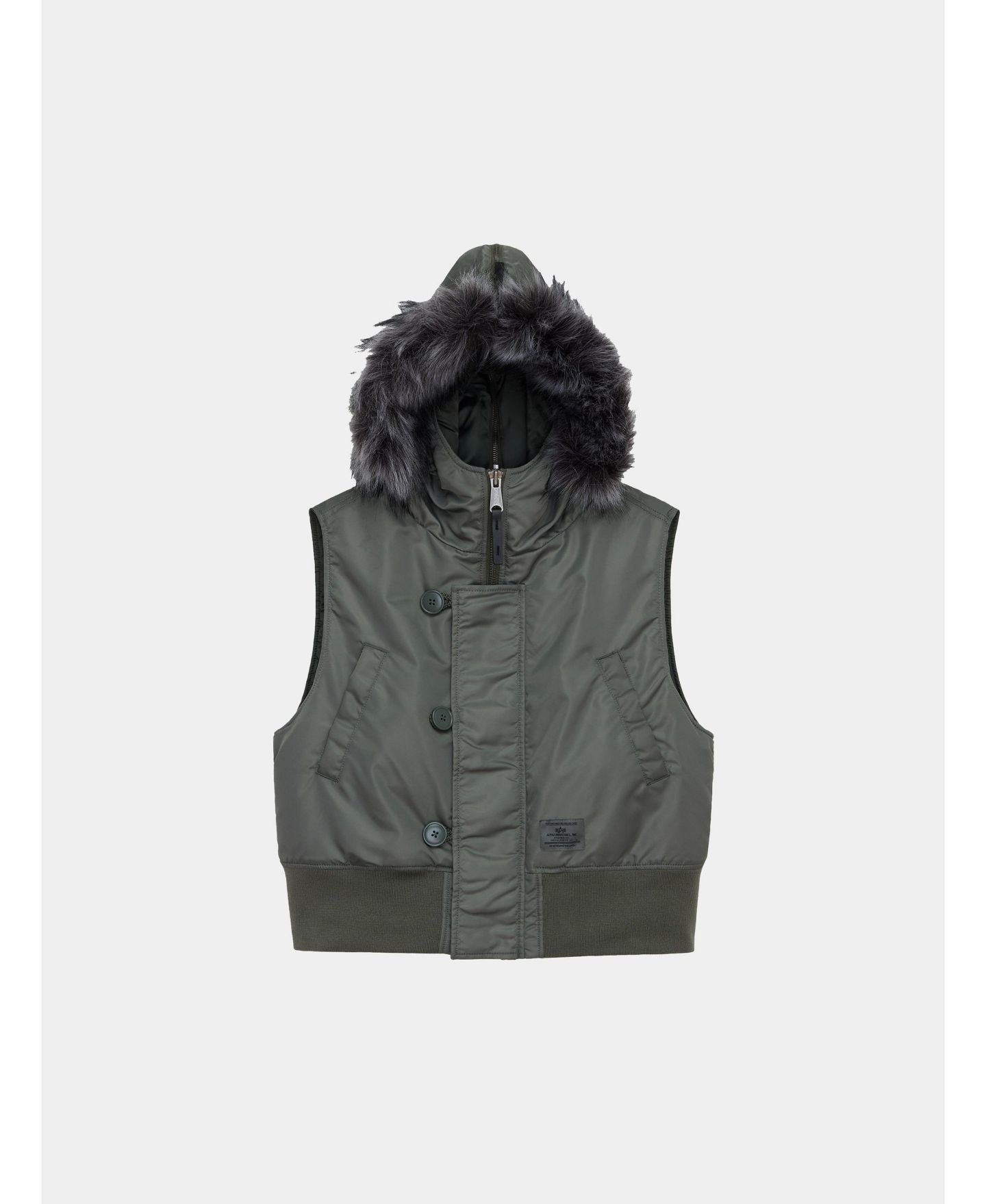 Женский жилет Alpha Industries N-2B Vest W, цвет: Серый — фото 2