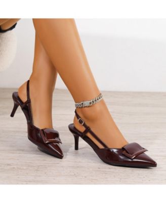 Women's Vava Patent Buckle Slingbacks