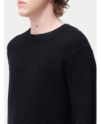 Men's Textured-Knit Silk Cashmere Sweater