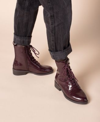 Women's Vienna Lace Up Stacked Heel Booties