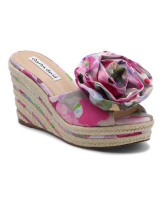 Womens Crash Floral Wedge