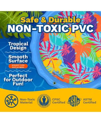 Large Splash Pad for Kids and Dogs | Water Sprinkler | 68" Splash Pads for Toddlers 1-3 & Play Mat