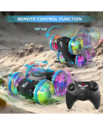 Amphibious Waterproof 360° Flips 4WD RC Stunt Car  2.4GHz All-Terrain Vehicle Birthday Gift