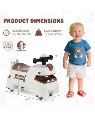 Toddler Ride on Toy Walking Sliding Car with Lights and Music