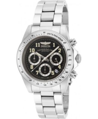 Men's 17025 Speedway Quartz Chronograph Black Dial Watch