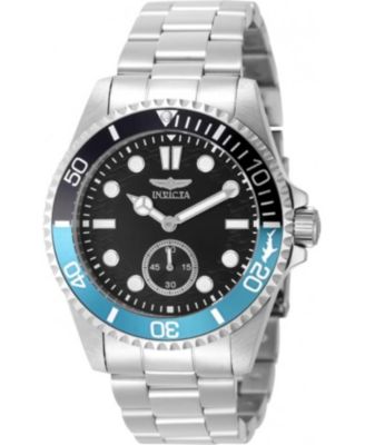 Men's 49437 Pro Diver Quartz VD78 Black Dial Watch