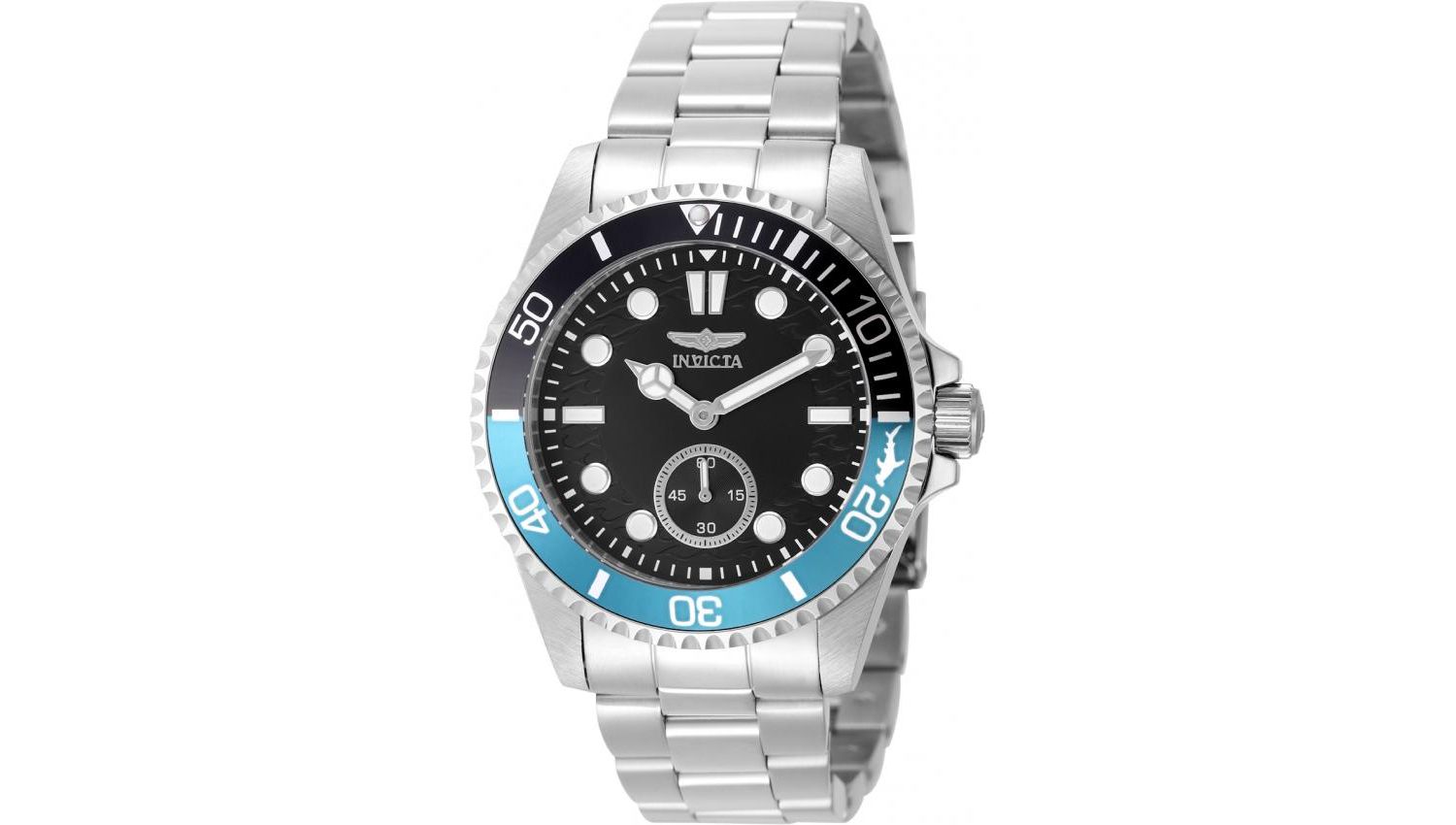 Men's 49437 Pro Diver Quartz VD78 Black Dial Watch