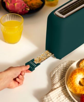 2-Slice Wide-Slot Slim Toaster, Forest Green