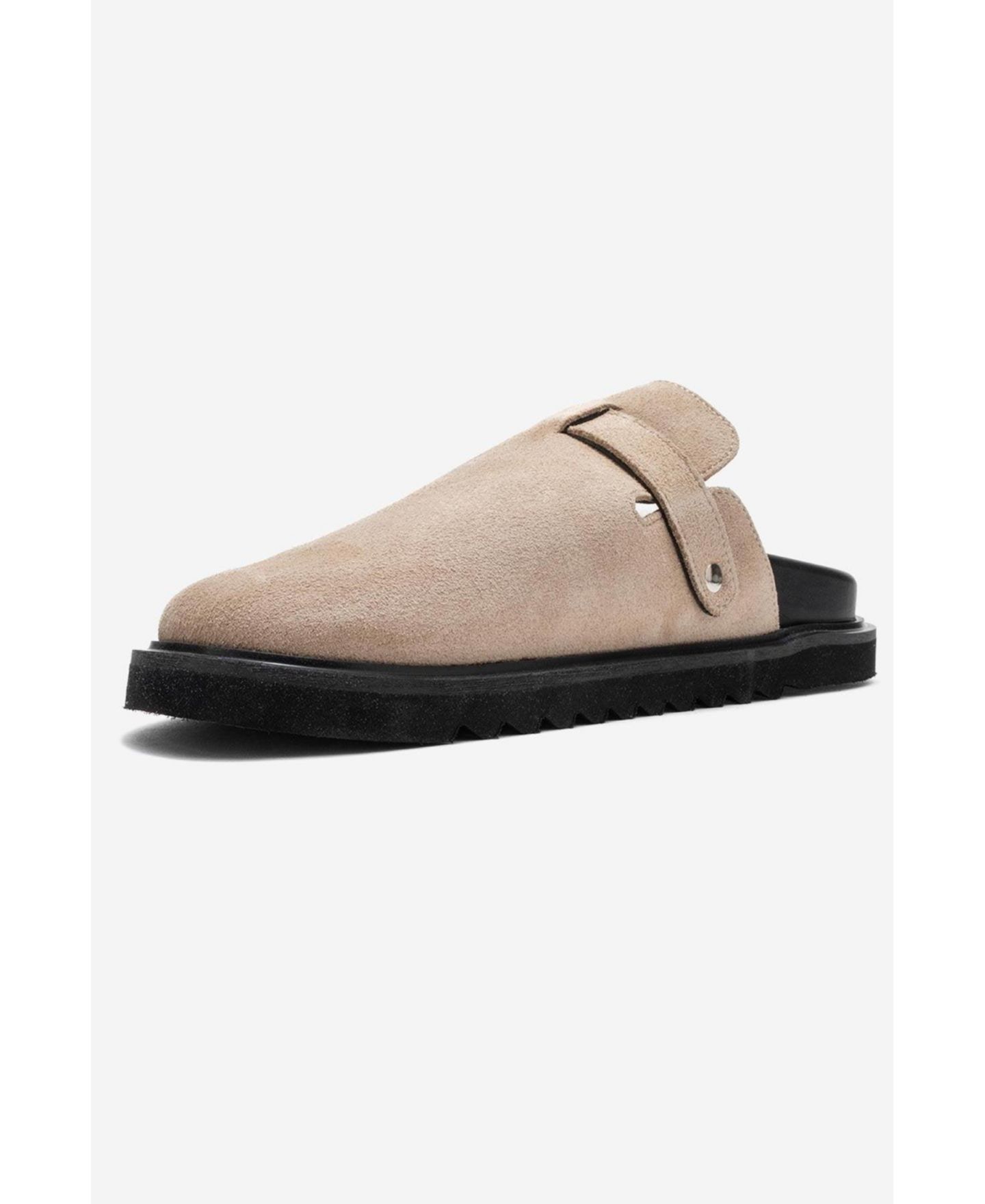 Женские сабо Forever & Always Shoes Vesta Leather Mule, цвет: Бежевый замшевый кожаный — фото 4
