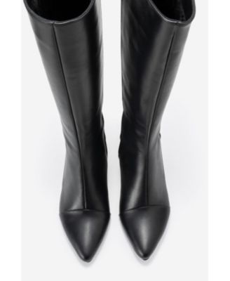 Women's Osmera Leather Block Heel Knee High Boot