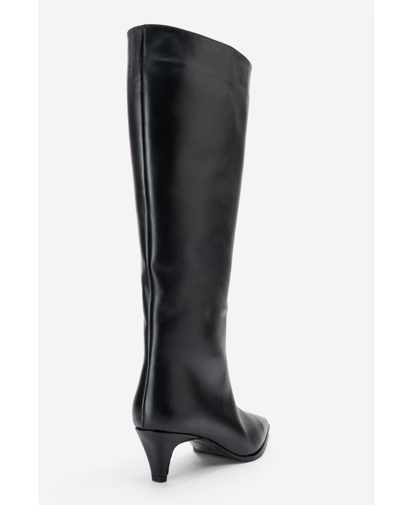 Женские ботинки Forever & Always Shoes Siora Leather Knee High Boot, цвет: Чёрный кожаный — фото 5